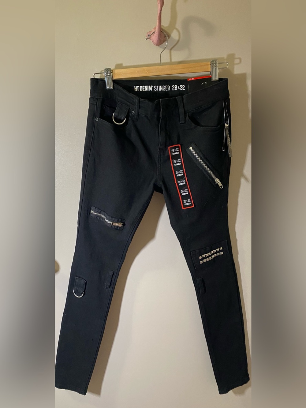 Hot Topic Denim Black Stinger Pants